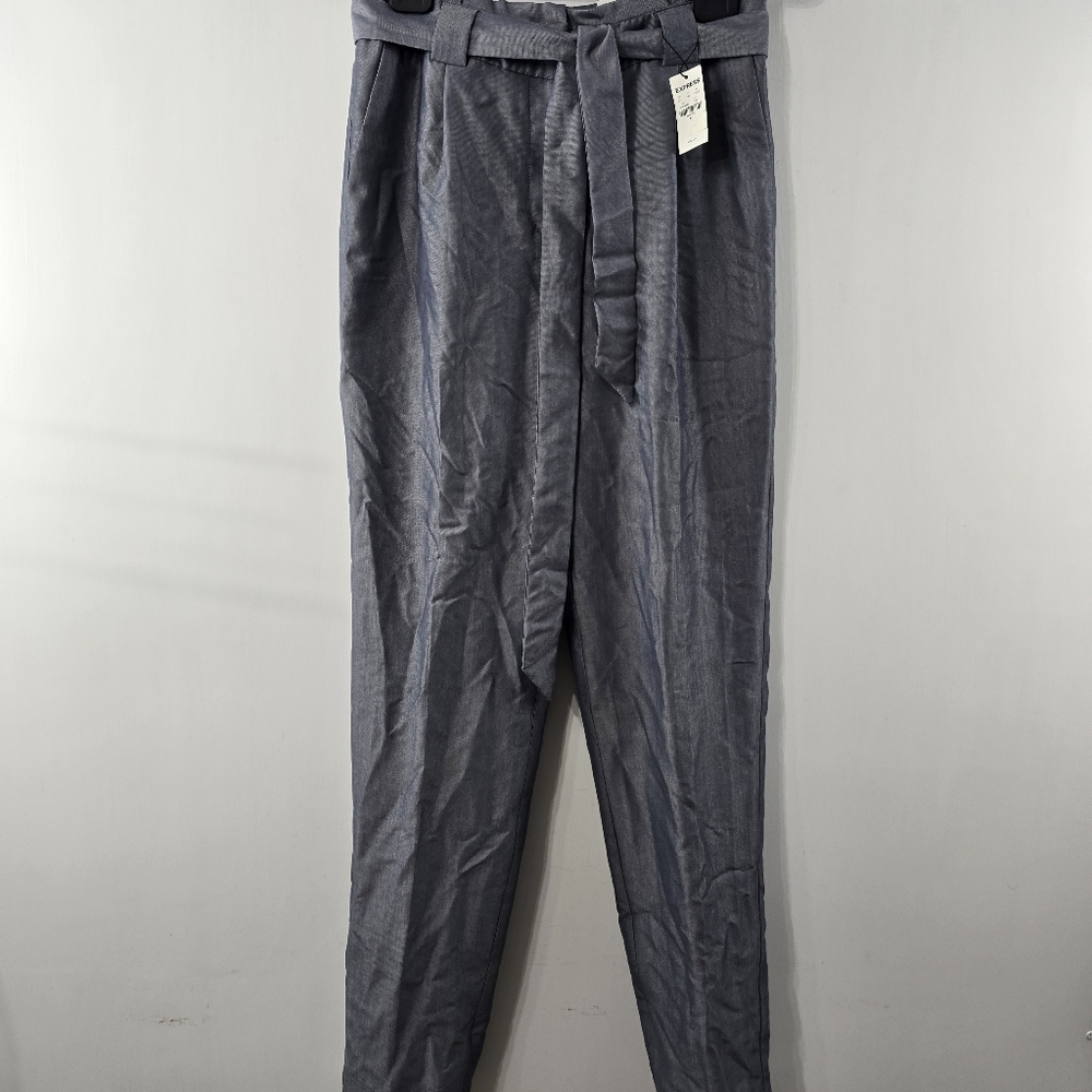Express Charcoal Tie-Waist Trousers